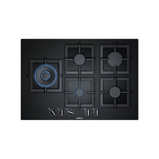 Picture of Plaque de cuisson gaz 75cm, 5 foyers, 11500W - Siemens iQ500 EP7A6SB20 - noir
