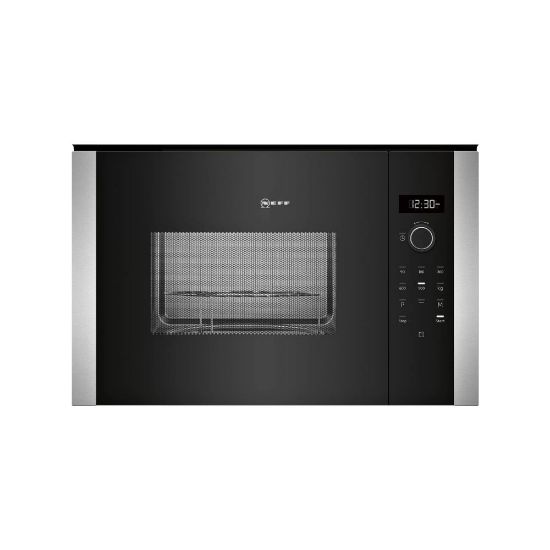 Image de Micro-ondes grill encastrable 59 x 38 cm, 25L, 900W - Neff N50 HLAGD53N0 - noir/inox
