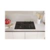 Image de Plaque de cuisson gaz encastrable 75cm, 5 foyers, 11700W - Rosières RVG7WL4WC5B - noir