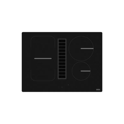 Picture of Plaque de cuisson induction encastrable avec hotte intégrée 70cm, 4 foyers avec une zone flex, 7400W - Franke - noir