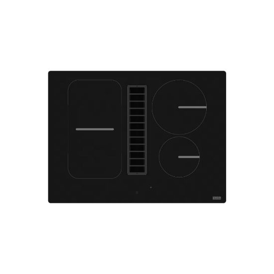 Picture of Plaque de cuisson induction encastrable avec hotte intégrée 70cm, 4 foyers avec une zone flex, 7400W - Franke - noir
