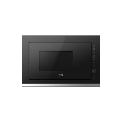 Image de Micro-ondes grill encastrable 60 x 38 cm, 25L, 900W - Beko BMGB25333X - noir/inox