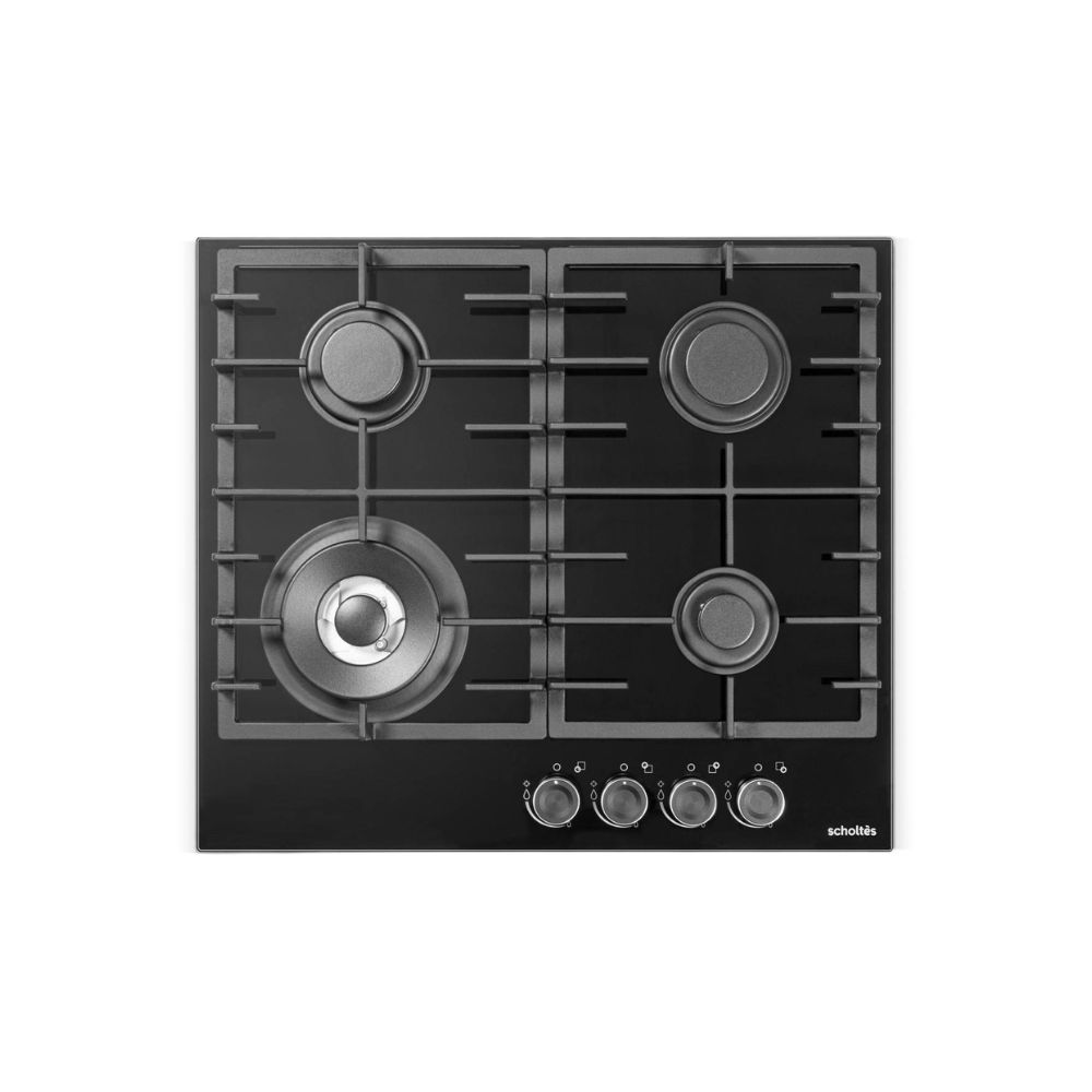 Plaque de cuisson gaz encastrable 60cm, 4 foyers, 8000W Scholtes