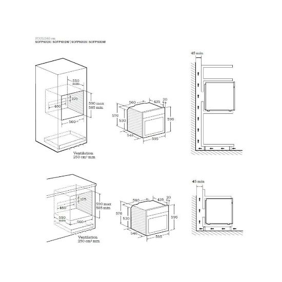 Four encastrable 60 x 60 cm, 72L, Pyrolyse Scholtes SOFP1612W blanc — free download