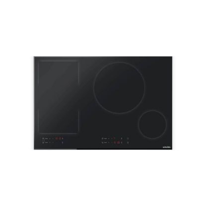 Picture of Plaque de cuisson induction encastrable 80cm, 4 foyers avec 1 zone flex, 7400W - Scholtes SOTF1810B - noir