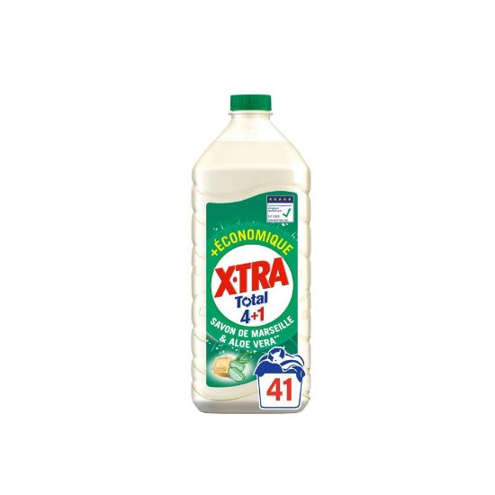 Picture of Lessive liquide économique X-TRA Total Savon de Marseille et Aloe Vera, 1,845L, 41 lavages