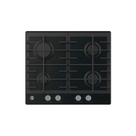 Picture of Plaque de cuisson gaz encastrable 60cm, 4 foyers, 7200W - Hoover - noir