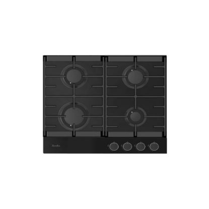 Picture of Plaque de cuisson gaz encastrable 60cm, 4 foyers, 7000W - Merlin - noir