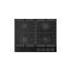 Image de Plaque de cuisson gaz encastrable 60cm, 4 foyers, 7000W - Merlin - noir
