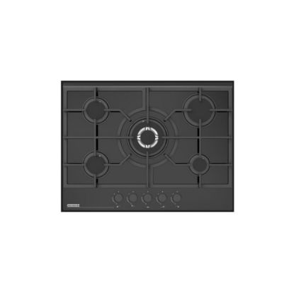 Plaque de cuisson gaz 5 feux CANDY CVG74WPB Noir