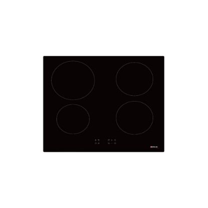 Picture of Plaque de cuisson induction encastrable 60cm, 4 foyers, 7100W - Merlin - noir