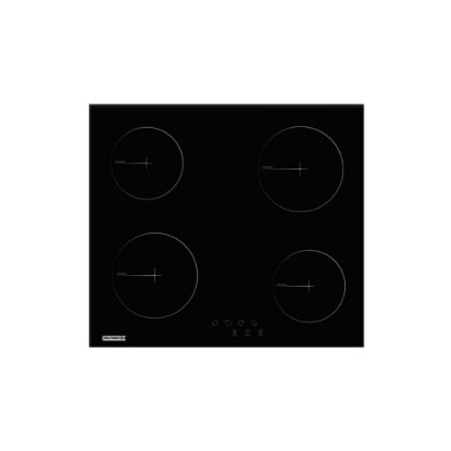 Image de Plaque de cuisson vitrocéramique encastrable 60cm, 4 foyers, 6000W - Belford - noir