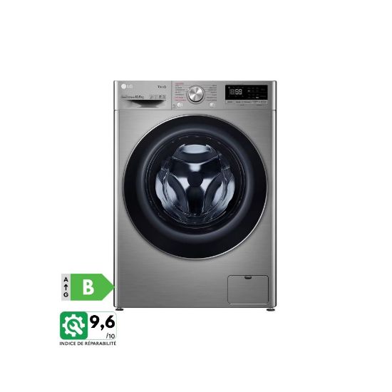 Picture of Lave-linge 10.5 KG - 68L | AI Direct Drive™ | Moteur Direct Drive™ garanti 10 ans | TurboWash™ | 6 Motion™ | Steam™ - LG F14V52IXS - gris