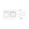 Image de Four encastrable 60 x 60 cm, 76L, Pyrolyse, Série 4 Single Fan - Samsung NV7B41307AS - inox