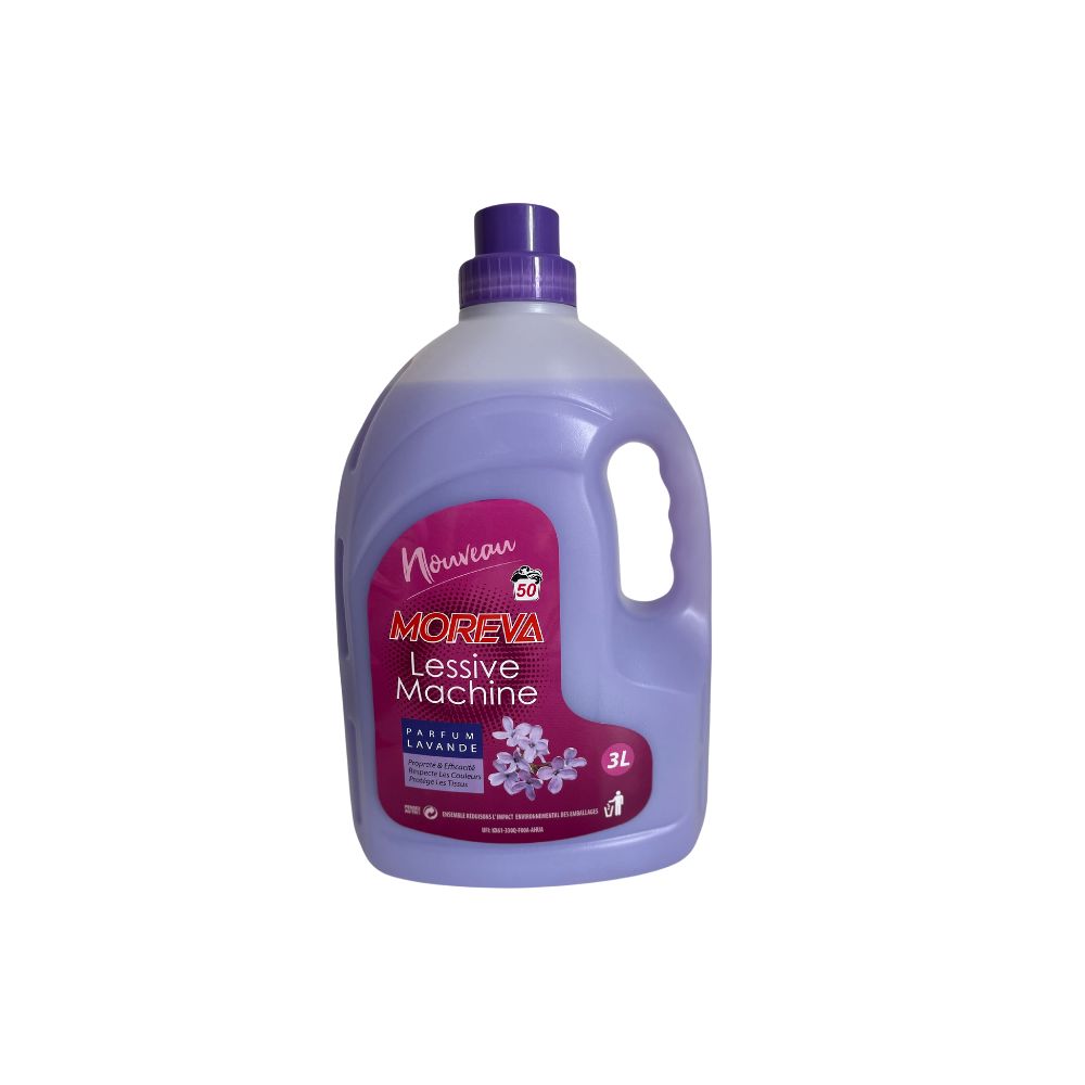 Lessive liquide parfum Lavande Moreva, 3L - 50 lavages