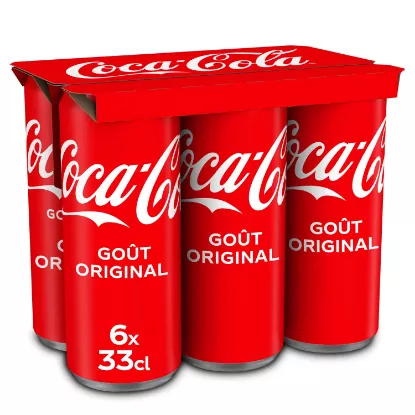 Image de Coca cola pack de 6 canettes 33cl
