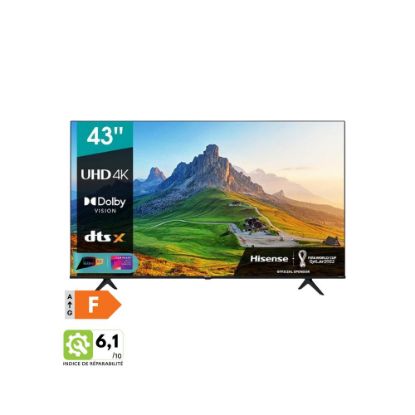 Picture of Smart TV Hisense 43" (108cm) | LED sans bord | Ultra HD - 43A6HG