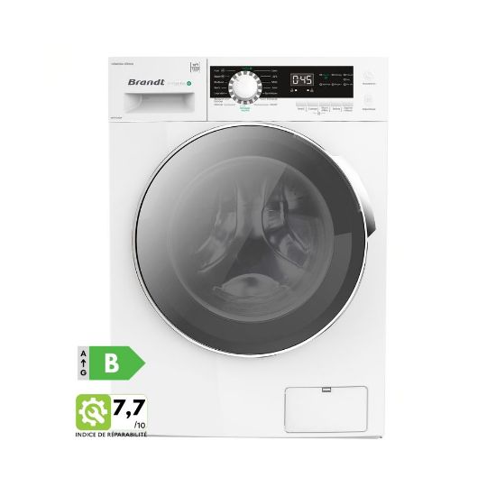 Lave-linge 10Kg Hygiène+ BRANDT WFB104QW