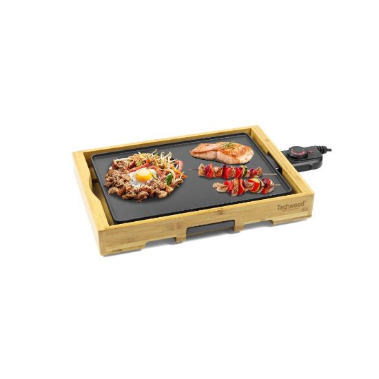 Picture of Plancha électrique de table 36x26cm 2000W - Techwood TTP-2200B - bambou