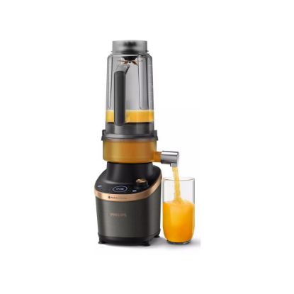 Picture of Blender haute vitesse avec module extracteur de jus 2L 1500W Flip&Juice - Philips HR3770/00 - noir et cuivre