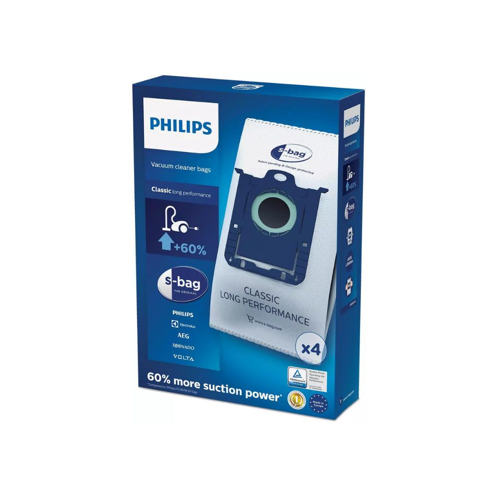 Sacs pour aspirateur - Philips FC8021/03 - boite de 4 sacs