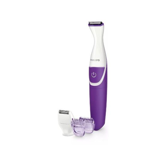 Picture of Tondeuse bikini étanche + accessoires et pochette - Philips BRT383/15 - blanc/mauve