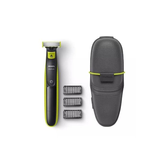 Picture of Tondeuse barbe multi-usage OneBlade + 3 sabots et une trousse de voyage - Philips QP2520/65