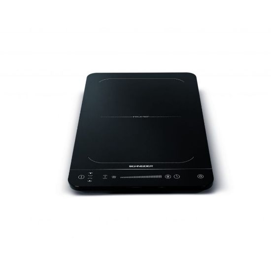 Picture of Plaque de cuisson induction en pose libre 2 foyers, zone flex 55cm, 3500W - Schneider - noir