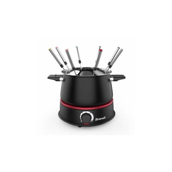 Picture of Appareil à fondue 3L 8 personnes, Brandt FON1500 - Noir et rouge