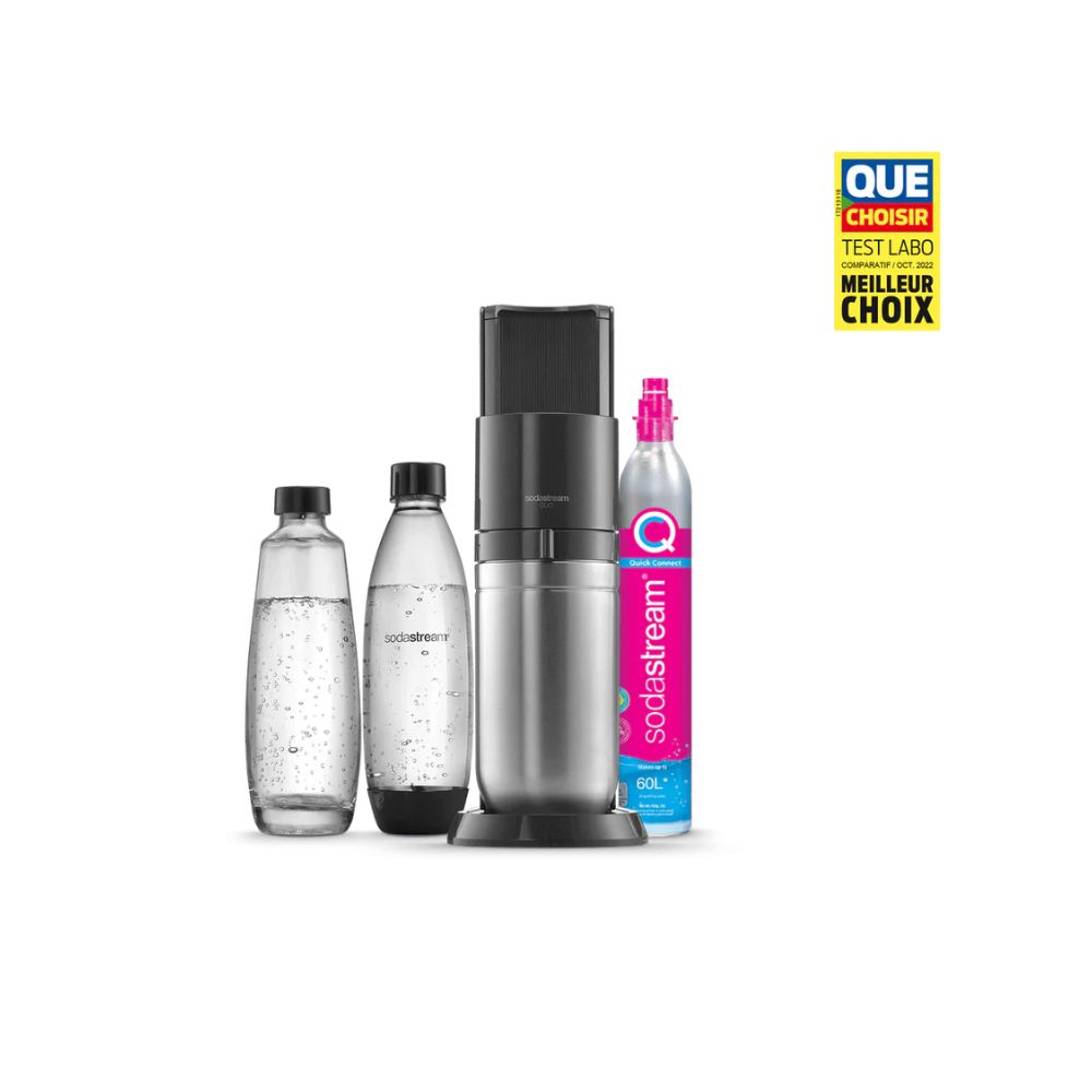 Machine à soda Sodastream DUO Noire - avec 1 bouteille nomade 1L et 1 ...
