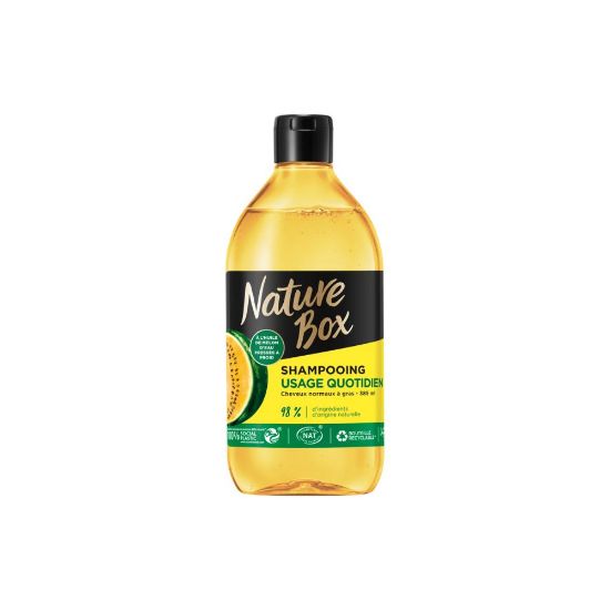 Picture of Shampoing Usage quotidien à l'huile de melon d'eau Cheveux normaux à gras Nature Box, 250mL