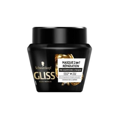 Image de Masque 2en1 Réparation Cheveux secs et abîmés Schwarzkopf GLISS Hair Repair, 200ml