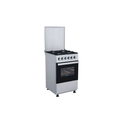 Picture of Cuisinière gaz 4 feux et four électrique, 50x50cm - Merlin MF-5050CGFE-S - argent