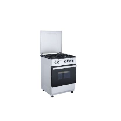 Image de Cuisinière gaz 4 feux et four électrique, 60x60cm - Merlin MF-6060CGFE-S - argent