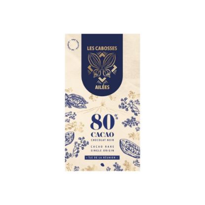 Image de Tablette de chocolat noir 80% - Les Cabosses Ailées, 75g