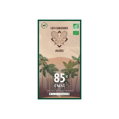 Picture of Tablette de chocolat noir BIO 85% - Les Cabosses Ailées, 75g