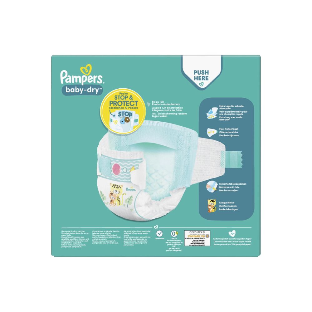 Couches Bébé Pampers BabyDry Taille 5, 1116 kg, Mega Pack 82 Couches