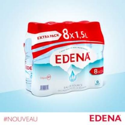 Eau Edena Pack 8 x 1,5 Litre