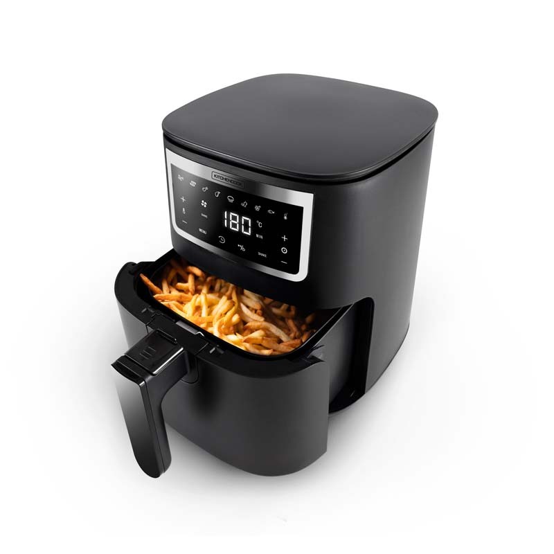 Friteuse Kitchencook Fry Smart 3.5L Avec Filtre à Huile - Thermostat 130-190°C, 2000W, Sécurité Intégrée - 10