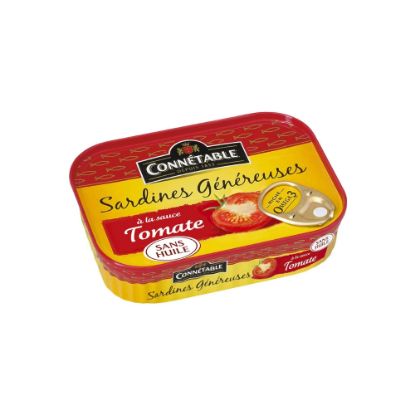 Picture of SARDINES GÉNÉREUSES à la tomate sans huile - Connétable - 140g