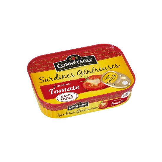 Image de SARDINES GÉNÉREUSES à la tomate sans huile - Connétable - 140g