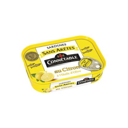 Picture of SARDINES SANS ARÊTES au citron et à l’huile d’olive vierge extra - Connétable - 140g