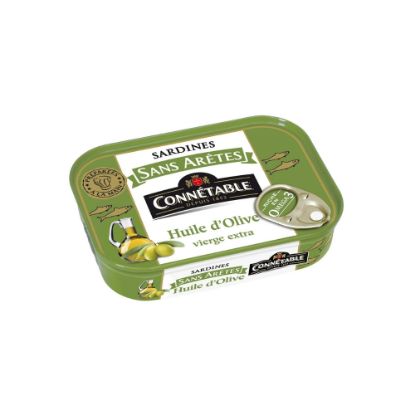 Image de SARDINES SANS ARÊTES à l’huile d’olive vierge extra - Connétable - 140g