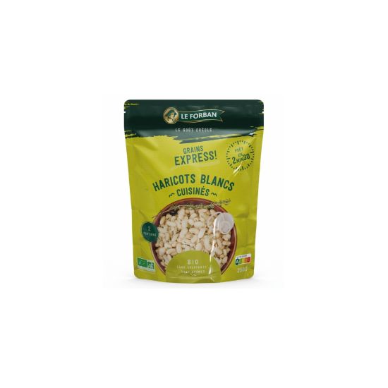 Image de Haricots blancs cuisinés BIO - Le Forban - 250g, 2 portions