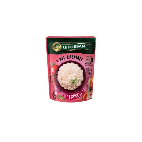 Image de Riz Basmati express - Le Forban - 250g, 2 portions