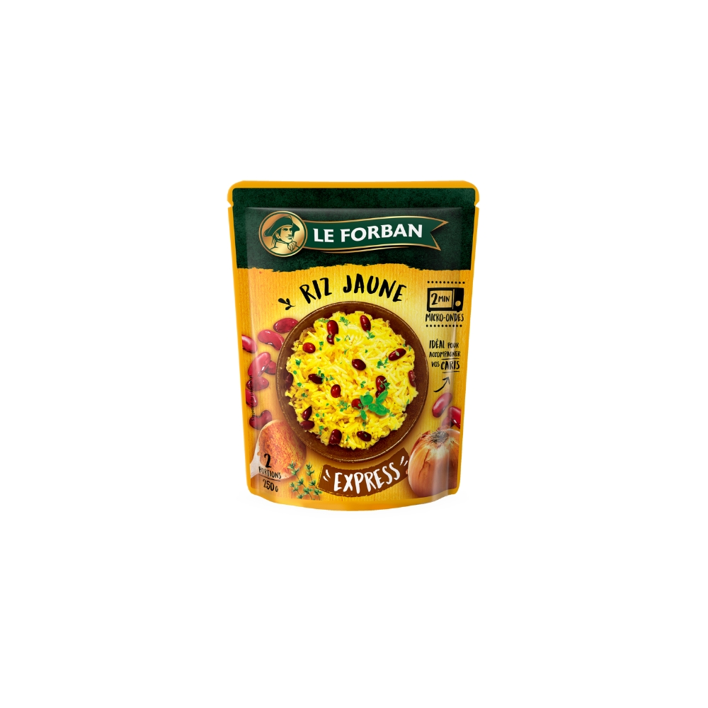 Riz jaune express - Le Forban - 250g, 2 portions | ChezVous.re - Faites ...
