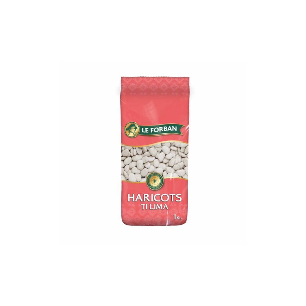 Haricots Ti Lima - Le Forban - 1kg | ChezVous.re - Faites vos courses ...