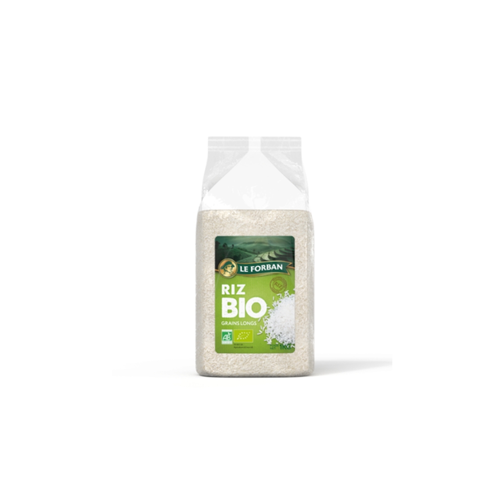 Riz Blanc Bio - Le Forban - 1kg | ChezVous.re - Faites vos courses en ...