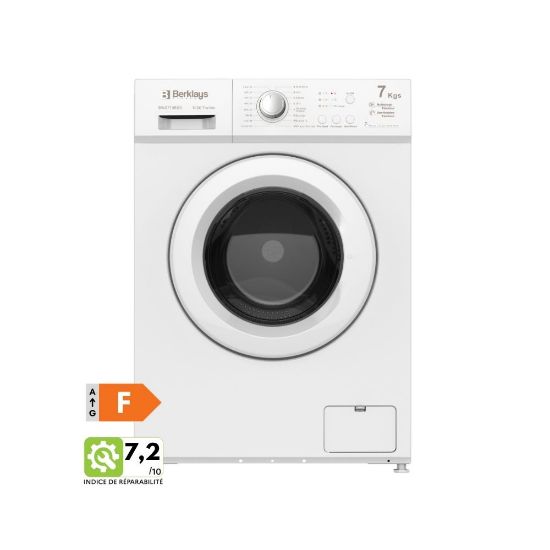 Image de Lave-linge hublot, 7kg, 1000tr/min - Berklays BW0710ES0 - blanc