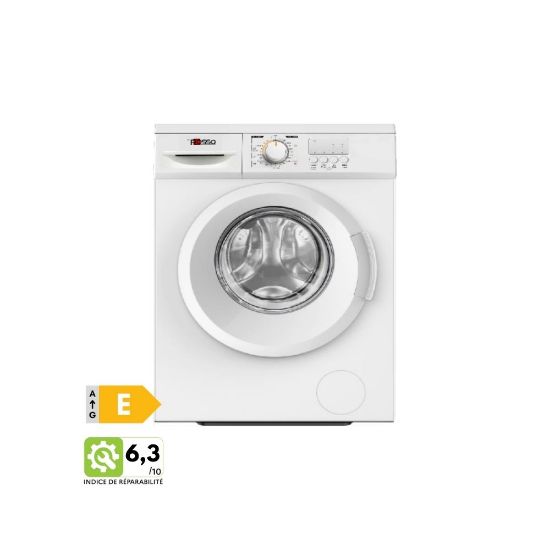 Image de Lave-linge hublot, 8kg, 1400tr/min - DeRosso DR-WM81400 - blanc